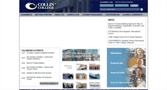 Desktop Screenshot of collin.edu